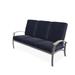 Red Barrel Studio® Hinch 3-Seat Patio Sofa w/ Cushions Metal/Rust - Resistant Metal/Sunbrella® Fabric Included in Gray | Wayfair