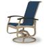 Red Barrel Studio® Hinch Swivel Patio Dining Chair Sling in Brown | 39 H x 27.5 W x 28.5 D in | Wayfair 6623C867313C483D9ACE7CA3C1D69A76