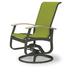 Red Barrel Studio® Hinch Swivel Patio Dining Chair Sling in Gray | 39 H x 27.5 W x 28.5 D in | Wayfair AE5F3C1628244541BC6C6AA0A36DB6CB