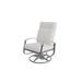 Red Barrel Studio® Hinch Swivel Patio Chair w/ Cushions in Gray | 43 H x 27.25 W x 35.75 D in | Wayfair 5CF4B6E063714587911166D310CA3FC1