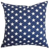 The Pillow Collection Sitara Stars Bedding Sham 100% Cotton in Blue | 26 H x 20 W x 5 D in | Wayfair STD-PP-STARS-BLUE-C100