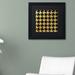 Trademark Fine Art 'Xmas Houndstooth 5' by Color Bakery Framed Graphic Art Canvas, Wood in Black | 16 H x 13 W x 0.5 D in | Wayfair