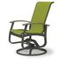 Red Barrel Studio® Hinch Swivel Patio Dining Chair Sling in Gray | 39 H x 27.5 W x 28.5 D in | Wayfair 515EA16BB427415CAAC143C711A31147