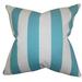 The Pillow Collection Acantha Stripes Bedding Sham 100% Cotton in Gray/Blue | 26 H x 20 W x 5 D in | Wayfair STD-pp-stripe-costalblue-c100