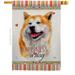 Breeze Decor Bulldog Happiness - Impressions Decorative 2-Sided Polyester 40 x 28 in. House Flag in Gray | 40 H x 28 W in | Wayfair