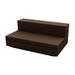 Vondom Vela - Modular Outdoor Sofa Armless XL - Basic Plastic in Brown | 28.25 H x 63 W x 39.25 D in | Wayfair 54027-BRONZE