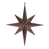 The Holiday Aisle® Glitter Bethlehem Star Ornament Plastic in Brown | 15.75 H x 15.75 W x 3 D in | Wayfair 441ED66A21174A23B1D0F5299AC38BC3