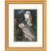 Global Gallery Snowy Owl by John James Audubon Framed Painting Print Paper in Green | 26 H x 21.36 W x 1.5 D in | Wayfair DPF-197703-16-102