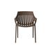 Vondom Spritz - Stacking Armchair - Basic Plastic/Resin in Brown | 31.75 H x 22.75 W x 21.25 D in | Outdoor Furniture | Wayfair 56017-SAND