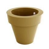 Vondom Maceta Resin Pot Planter Resin/Plastic in Brown | 40.75 H x 47.25 W x 47.25 D in | Wayfair 40112RF-CHAMPAGNE