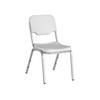 Iceberg Enterprises Rough N Ready Series 17.5"W Stackable Plastic Seat Waiting Room Chair w/ Metal Frame Metal in Gray | Wayfair 64117