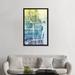 East Urban Home Color Gradient Urban Street Map Series: Chicago, Illinois, USA Graphic Art on Wrapped Canvas, in Black/Blue/White | Wayfair