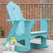 Uwharrie Chair Original Wood Rocking Adirondack Chair in Gray | 45 H x 33 W x 38 D in | Wayfair 1012-P80