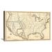 Global Gallery Map of the United States & Texas, Mexico & Guatimala, 1839 by Samuel Augustus Mitchell Graphic Art on Wrapped Canvas Canvas | Wayfair