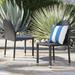 Wrought Studio™ Tiernan Outdoor Stacking Patio Dining Chair, Wicker in Brown/White | 34 H x 19 W x 22 D in | Wayfair