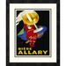 Global Gallery 'Biere Allary, 1928' by Jean D'Ylen Framed Vintage Advertisement Paper in Black/Red/Yellow | 22 H x 18 W x 1.5 D in | Wayfair