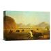 Global Gallery 'Buffalo Hunt' by Alfred J. Miller Painting Print on Wrapped Canvas Canvas | 12 H x 18 W x 1.5 D in | Wayfair GCS-133282-1218-142