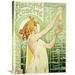 Global Gallery 'Absinthe Robette' by Privat Livemont Vintage Advertisement on Wrapped Canvas in Green/Yellow | 22 H x 16.15 W x 1.5 D in | Wayfair