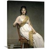 Global Gallery 'Portrait De Madame Verninac' by Jacques-Louis David Painting Print on Wrapped Canvas in Gray | 22 H x 16.81 W x 1.5 D in | Wayfair