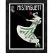 Global Gallery 'Mistinguett' by G.K. Benda Framed Vintage Advertisement Canvas in Black | 18 H x 14.01 W x 1.5 D in | Wayfair GCF-295835-16-299