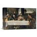 Global Gallery 'Supper at Emmaus' by Titian Painting Print on Wrapped Canvas in Brown/Gray/Green | 14.81 H x 22 W x 1.5 D in | Wayfair
