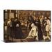 Global Gallery 'A Tax Office' by Pieter Bruegel the Elder Painting Print on Wrapped Canvas in Black/Brown/Yellow | 11.44 H x 16 W x 1.5 D in | Wayfair