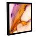 Wrought Studio™ 'Modern Bucranium' by Donna Weathers Framed Painting Print Canvas in Brown/Indigo | 10 H x 10 W x 2 D in | Wayfair