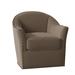 Barrel Chair - Fairfield Chair Bosley 34" Wide Swivel Barrel Chair Fabric in Gray | 34 H x 34 W x 34 D in | Wayfair 6111-31_3160 63_1009Brass