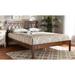 Ebern Designs Brunsden Solid Wood Platform Bed Metal in Brown | 41.3 H x 62.6 W x 83.1 D in | Wayfair 09D7B71A2EF743069821B2FF7EAA1A22