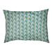 Tucker Murphy Pet™ Chen Skyscrapers Pattern Indoor Dog Pillow Polyester/Fleece in Green/White/Blue | 7 H x 35 W x 36 D in | Wayfair