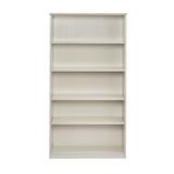 Safco Products Company Medina Series Standard Bookcase Wood in White | 68 H x 36 W x 13 D in | Wayfair MVB5TSS