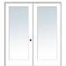 French Doors - Verona Home Design Glass French Doors Manufactured Wood in Brown/White | 80 H x 60 W in | Wayfair ZZ09299L