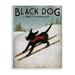 Stupell Industries Black Dog Ski Company Winter Sports Pet Sign by Ryan Fowler - Graphic Art Print on Wood in Brown | 15 H x 0.5 D in | Wayfair