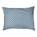 Tucker Murphy Pet™ Campion Geometric Outdoor Dog Pillow Polyester in Pink/Gray/Blue | 9.5 H x 29.5 W x 17 D in | Wayfair