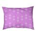 Tucker Murphy Pet™ Byrge Lattice Outdoor Dog Pillow Polyester/Fleece in Pink/White | 42 H x 52 W x 47.25 D in | Wayfair