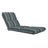 Joss & Main Indoor/Outdoor Sunbrella Chaise Cushion Acrylic, Polyester in Green/Gray/Black | 3.5 H x 22.5 W in | Wayfair