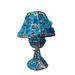 Winston Porter 6.2" Glass Tabletop Tealight Holder Glass in Blue | 6.2 H x 4.2 W x 4.2 D in | Wayfair A0A9B049D2D1474B8991983DDFFFD91C