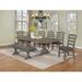 Canora Grey Ricki 8 - Person Solid Wood Dining Set Wood/Upholstered in Gray | Wayfair D3B925379D6643CFAC2DB579C4F44DFF