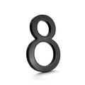 Montague Metal Products Inc. 4 in. Flat Floating Mount House Number Metal in Black | 4 H x 2.88 W x 0.31 D in | Wayfair MHN-04-F-BK1-8