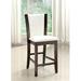 Latitude Run® Overcash 25.5" Counter Stool Wood/Upholstered/Leather in White | 41 H x 19 W x 23 D in | Wayfair 949D111833FD4FF19BB2589816A0EFD8