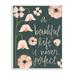Ebern Designs A Beautiful Life is Never Perfect Panoramic Graphic Art Print Set on Canvas in Blue/Green/Pink | 15 H x 10 W x 0.5 D in | Wayfair