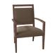 Fairfield Chair Preston King Louis Back Arm Chair Wood/Upholstered/Fabric in Brown | 35 H x 24.5 W x 22.5 D in | Wayfair 8700-11_ 9508 63_ Tobacco