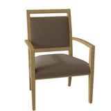Fairfield Chair Preston King Louis Back Arm Chair Wood/Upholstered/Fabric in Brown | 35 H x 24.5 W x 22.5 D in | Wayfair 8700-11_ 3155 72_ Hazelnut