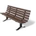 Arlmont & Co. Witherspo Recycled Plastic Surface Park Outdoor Bench Plastic in Brown | 72 W x 23.5 D in | Wayfair E6DF9E12F2CC41BFA538CB0284E4460C