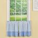 Gracie Oaks Cementon Classic Cape May Cafe Curtain 100% Cotton in Blue | 24 H x 28 W in | Wayfair EFA29A52D60A48DDA386DE8AD3AE0B52