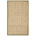 White 24 x 0.38 in Area Rug - Andover Mills™ Jeremy Bamboo Slat/Seagrass Natural/Olive Area Rug Bamboo Slat & Seagrass | 24 W x 0.38 D in | Wayfair