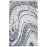 Blue/Gray 31 x 0.79 in Indoor Area Rug - Wrought Studio™ Abstract Area Rug | 31 W x 0.79 D in | Wayfair 26397EAF5B55474CB94CE00DB0051B16