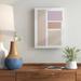 George Oliver 'Painted Weaving III on White Blush' Acrylic Painting Print on Wrapped Canvas in Brown/Indigo/Pink | 19 H x 14 W x 2 D in | Wayfair