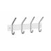 Ebern Designs 4 - Hook Wall Mounted Coat Rack Wood/Metal in White | 2 H x 11.75 W x 4.75 D in | Wayfair 052C7281214F45AA99CD63206539A207