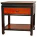 World Menagerie Humphries 1 - Drawer Solid Wood Nightstand Wood in Brown | 22 H x 22 W x 14 D in | Wayfair ST-PA101-2